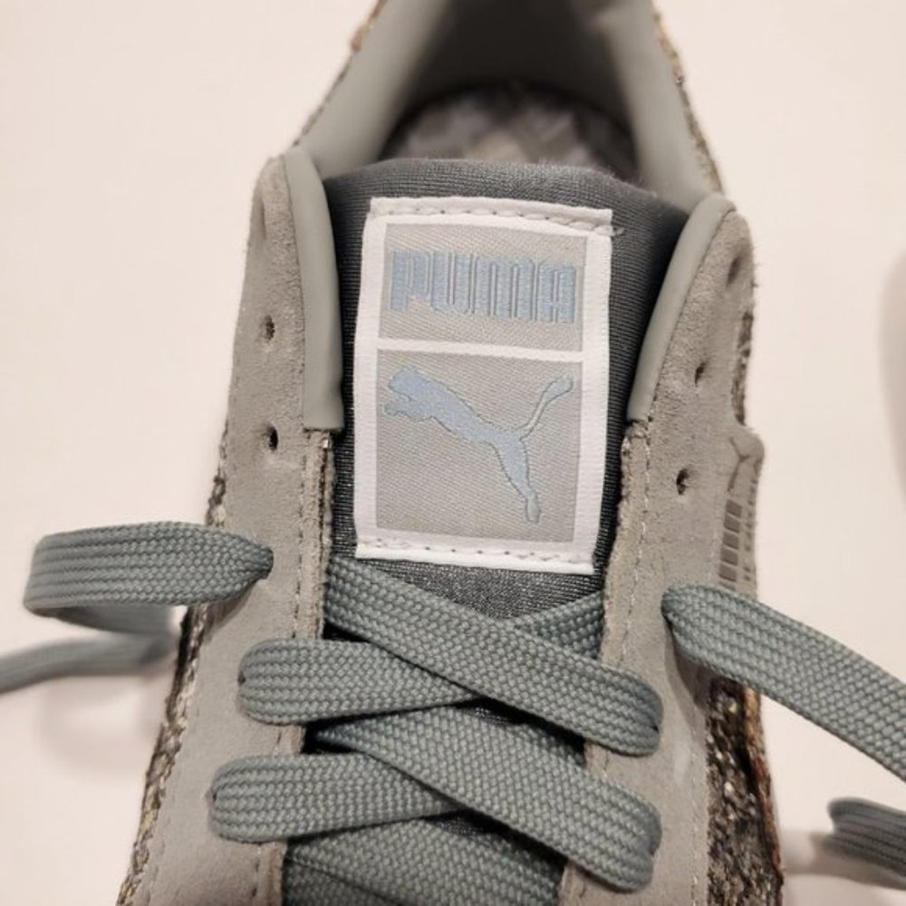 PUMA California Glitz Sneakers silver Sz 9 - Picture 6 of 9